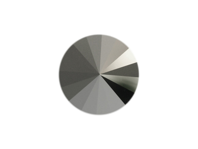 Swarovski Rivoli 12mm Farbe Jet-Hematite